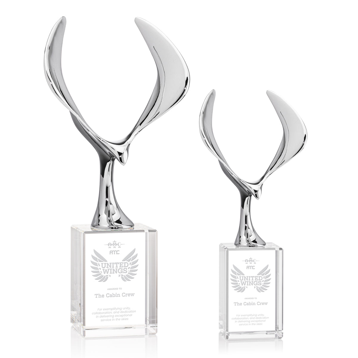 Maverick Eagle Award on Lexington Base - Clear