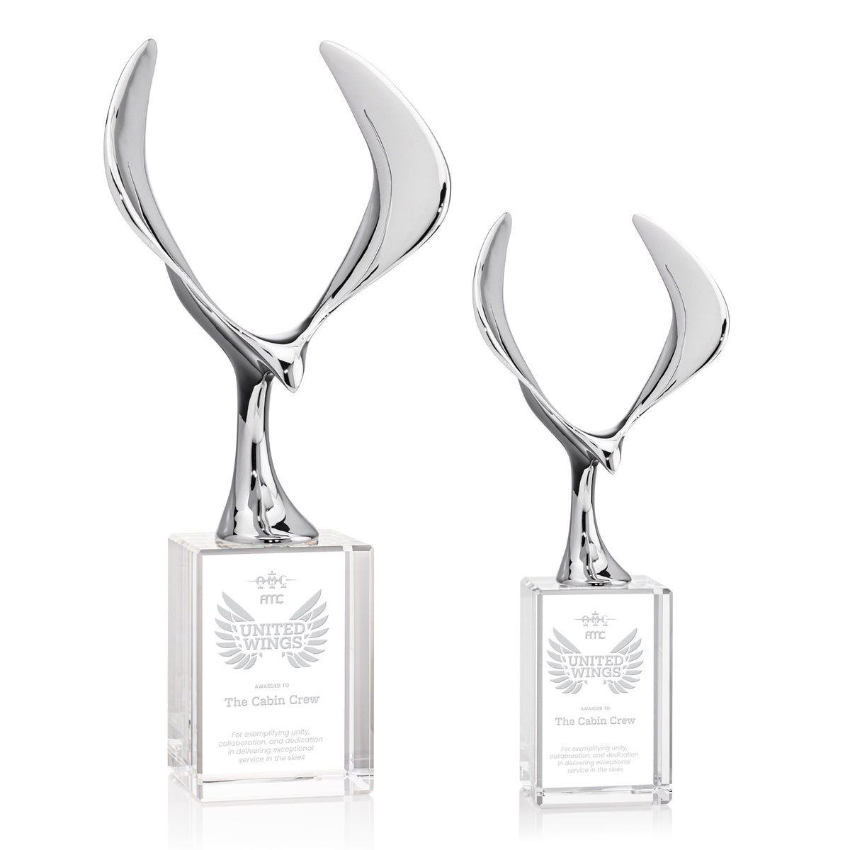 Maverick Eagle Award on Lexington Base - Clear
