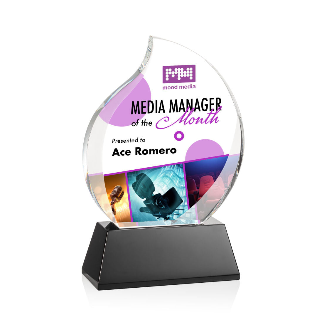 Preswick Flame VividPrint™ Award on Base — OPV9725-K
