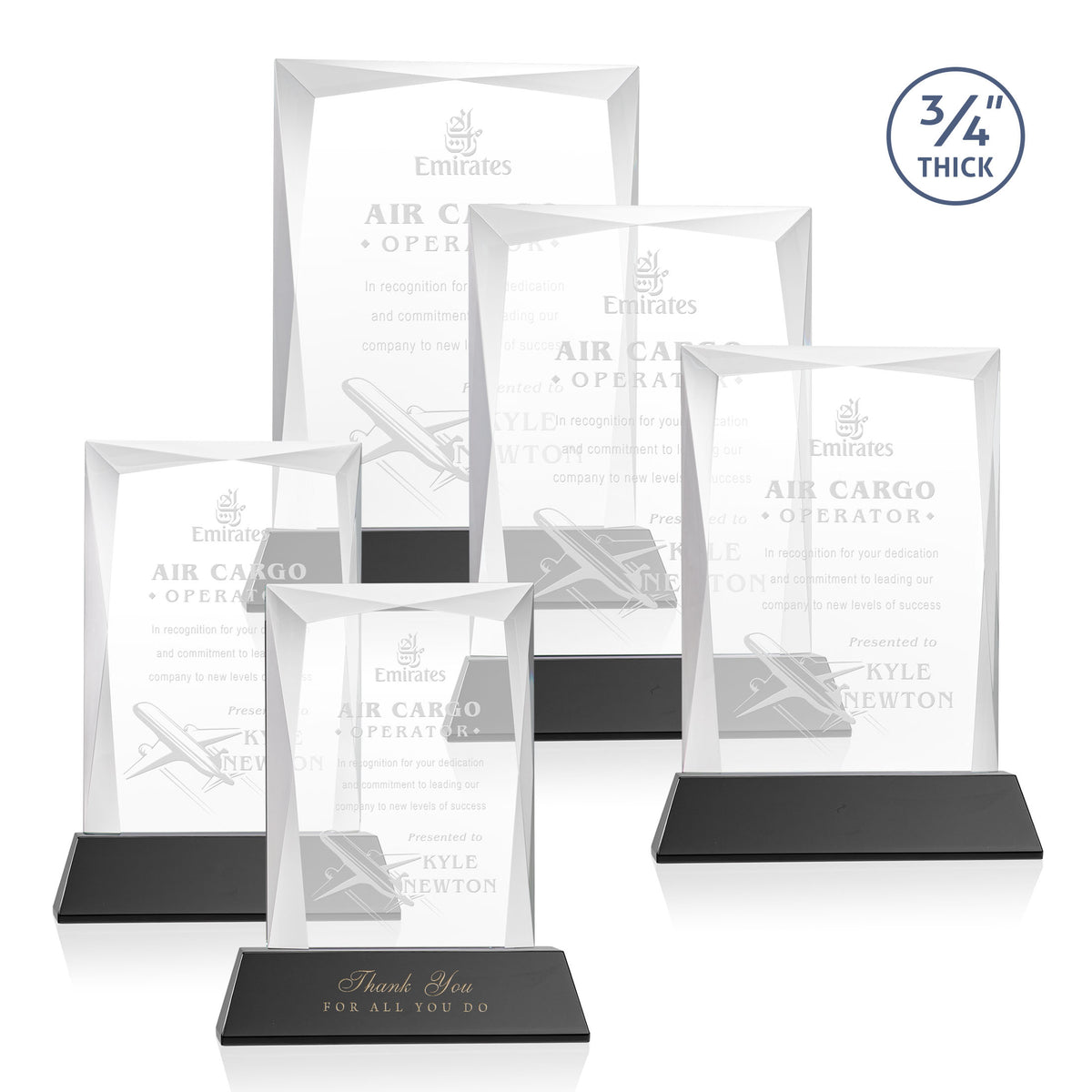 Messina Award on Newhaven Base - Black