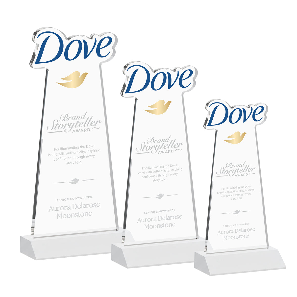 EdgeCraft Tapered Award on Mitered - White (via Ocean)