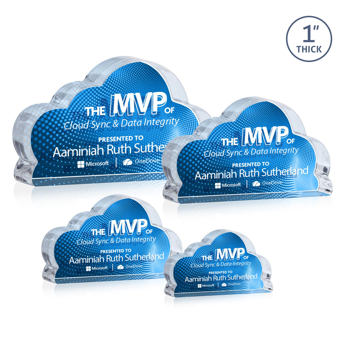 Cloud 9 VividPrint™ Double Sided Award - Clear