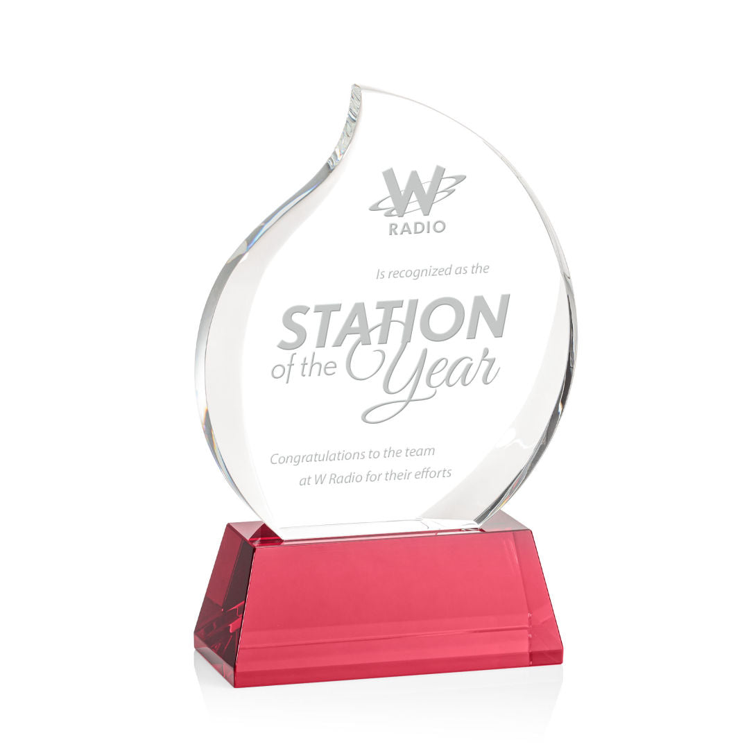 Preswick Flame Award on Base — OPT9725-R