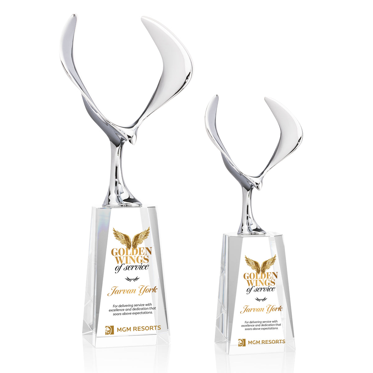 Maverick Eagle VividPrint™ Award on Cairns Base - Clear