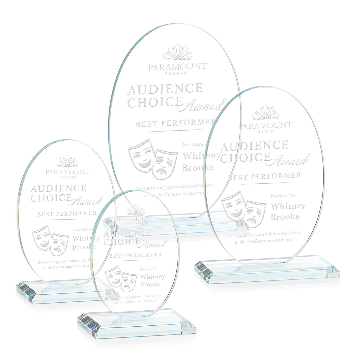 Austin Award (Vert) - Clear