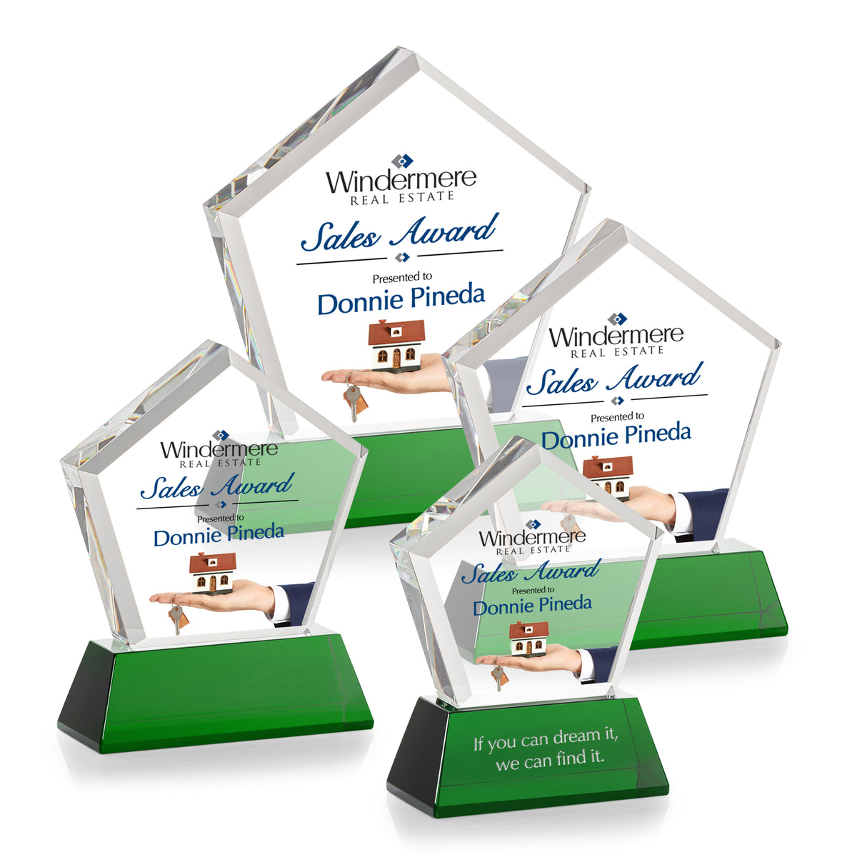 Genosee VividPrint™ Award on Base - Green