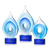 Caspian Art Glass Award – Base & Size Options