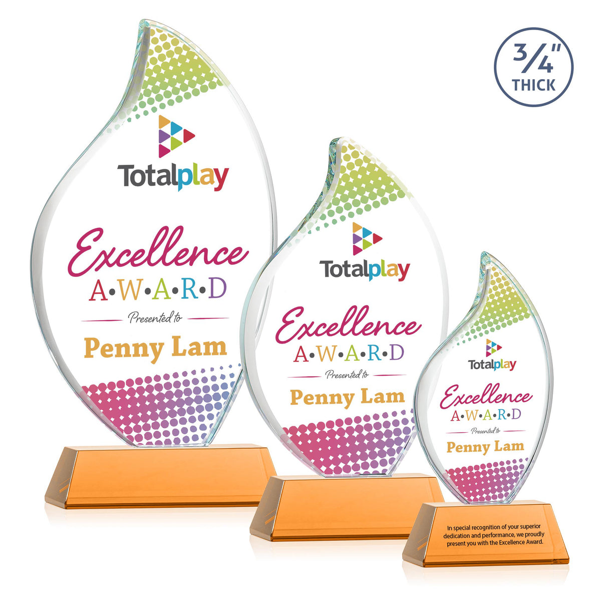 Odessy Flame Vividprint™ Award on Newhaven - Amber