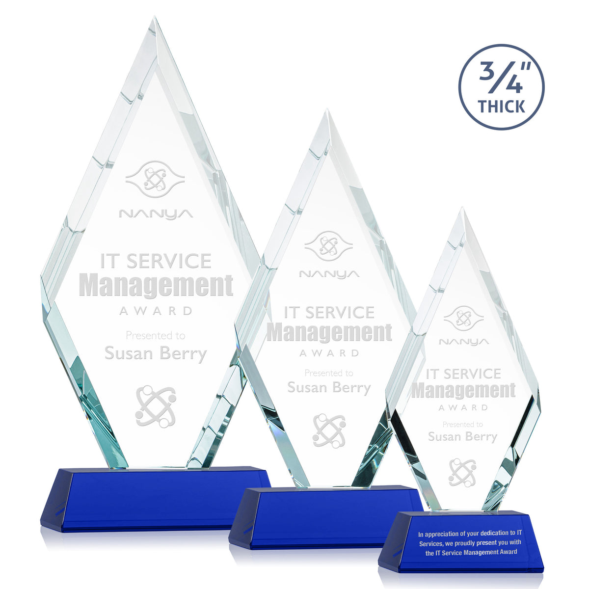 Richmond Award on Newhaven Base - Blue