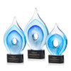 Caspian Art Glass Award – Base & Size Options