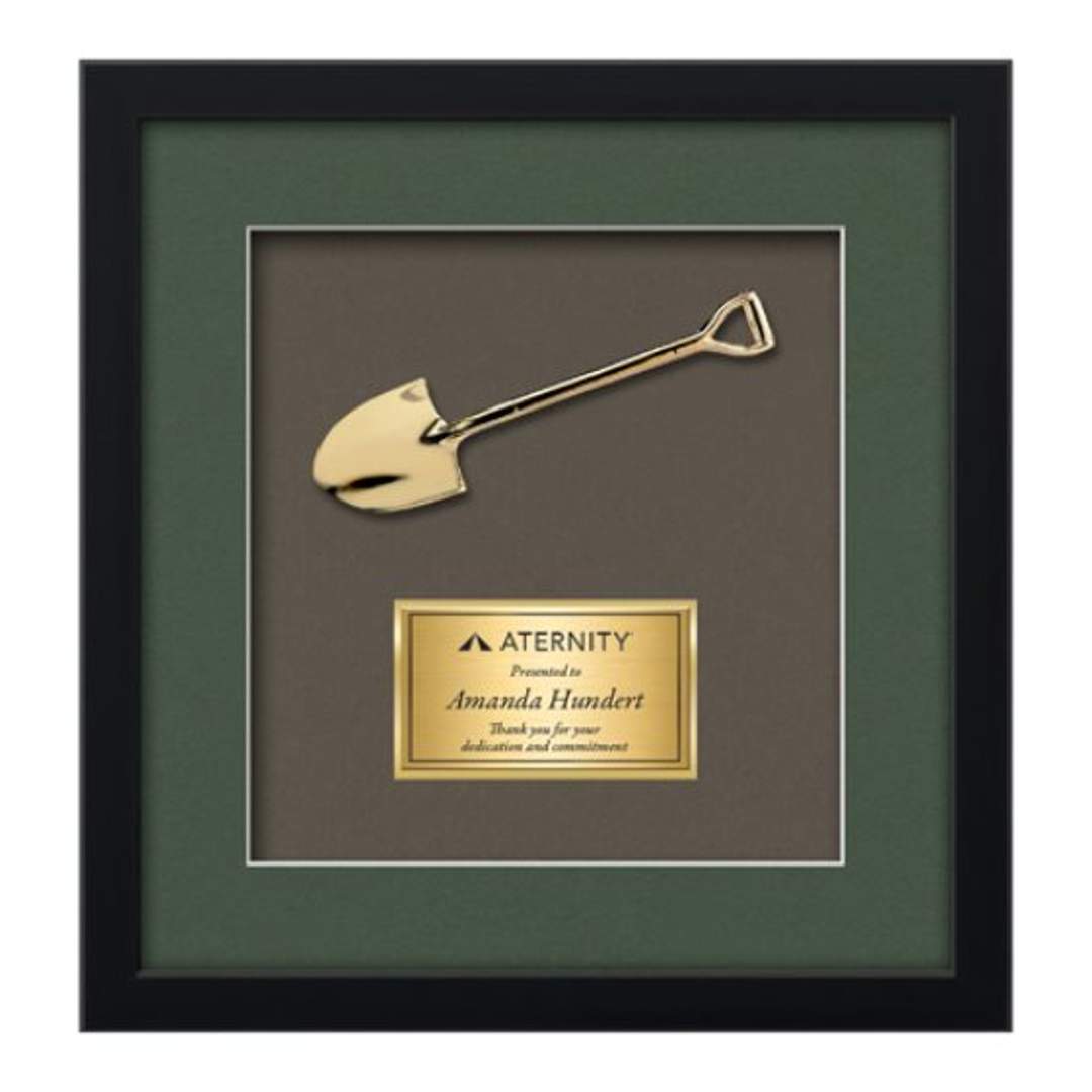 Primrose Shovel Framed Award