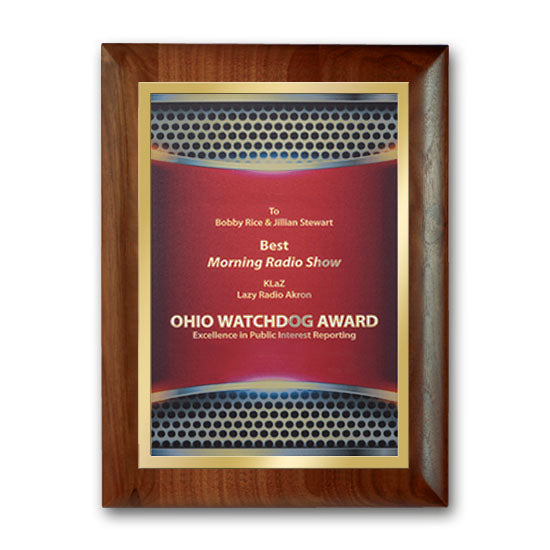 SpectraPrint™ Plaque - Rolled Edge Gold