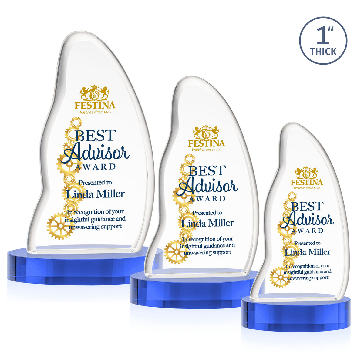 Beauford VividPrint™ Award on Base - Sky Blue