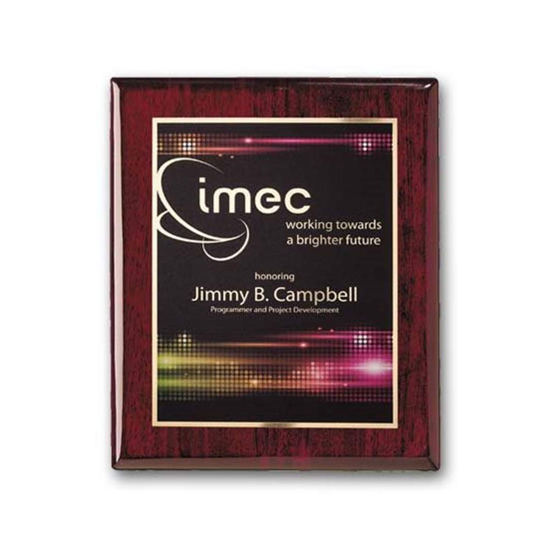 SpectraPrint™ Plaque - Rosewood Gold