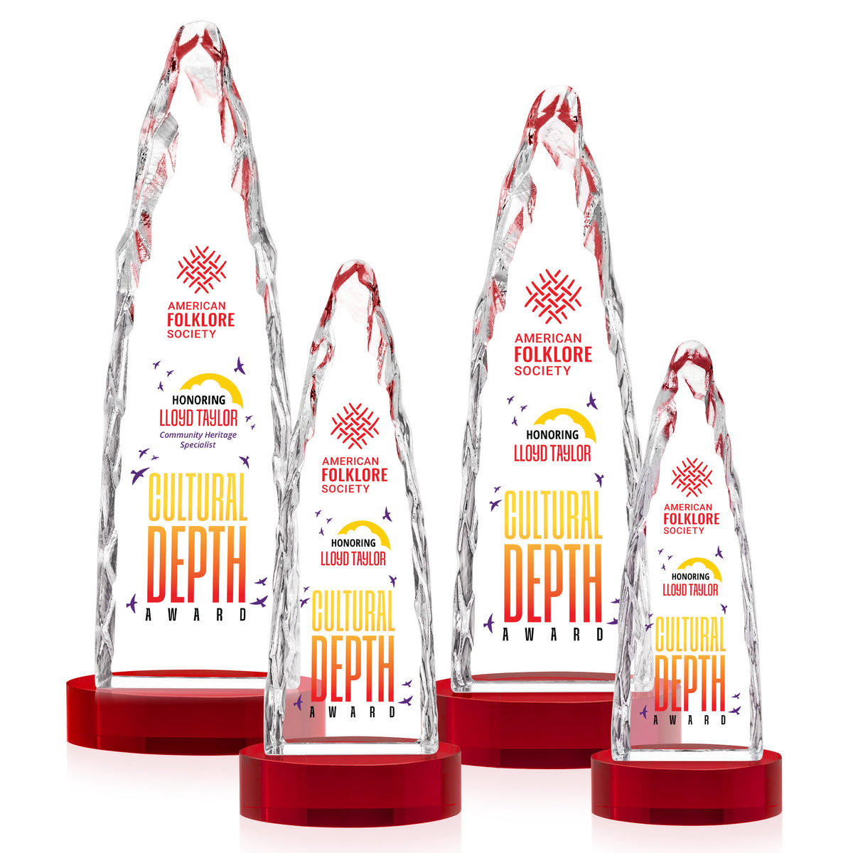 Goderich VividPrint™ Award on Base - Red