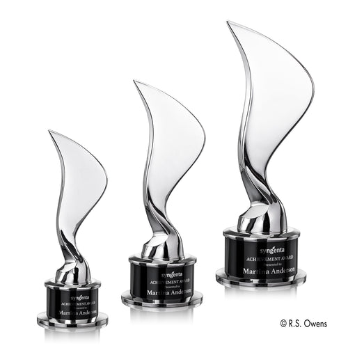 Eternal Flame Cast Metal Award — Finish and Size