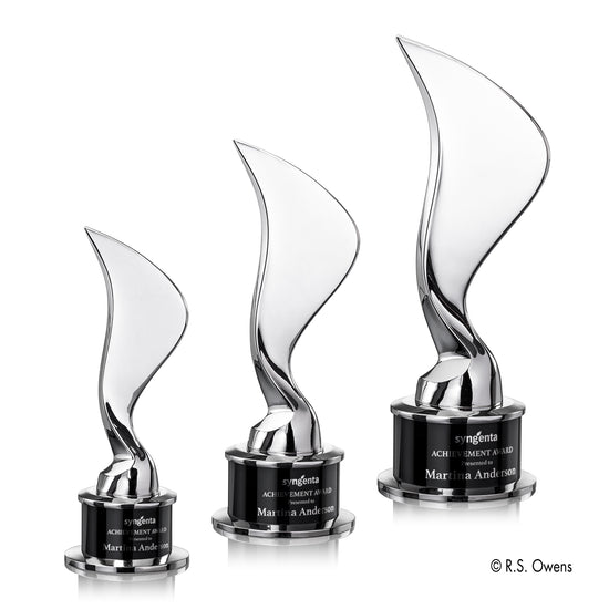 Eternal Flame Cast Metal Award — Finish and Size