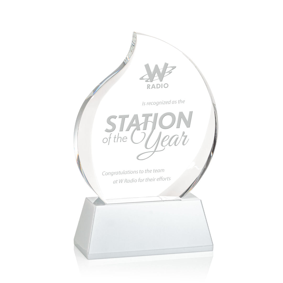 Preswick Flame Award on Base — OPT9725-W