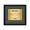 Primrose Certificate TexEtch Framed Award