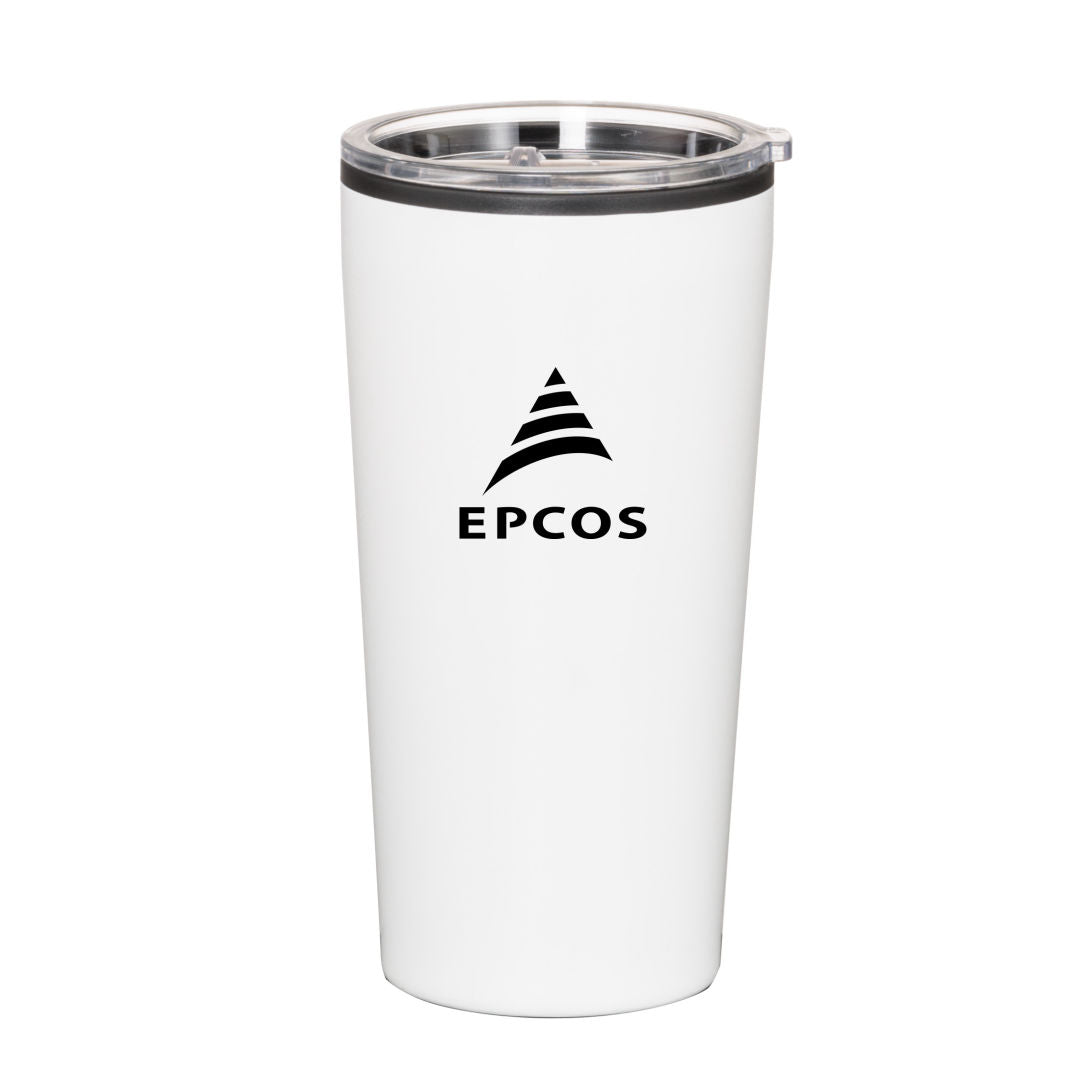 Dobson Tumbler with Sliding Lid - 30oz — White — D265-WH