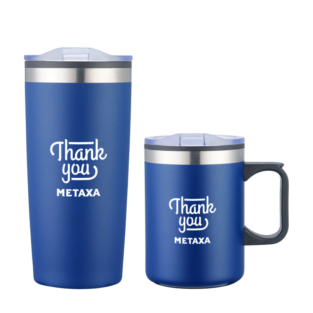 Lou Asador Mug & Tumbler Gift Set — Blue — G133-132-BL