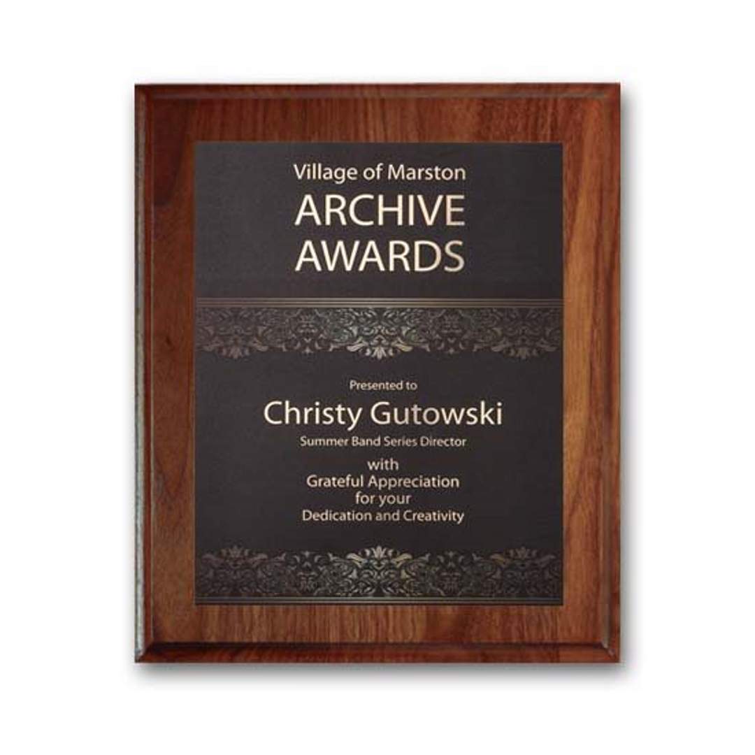 SpectraPrint™ Plaque - Cove Edge Gold