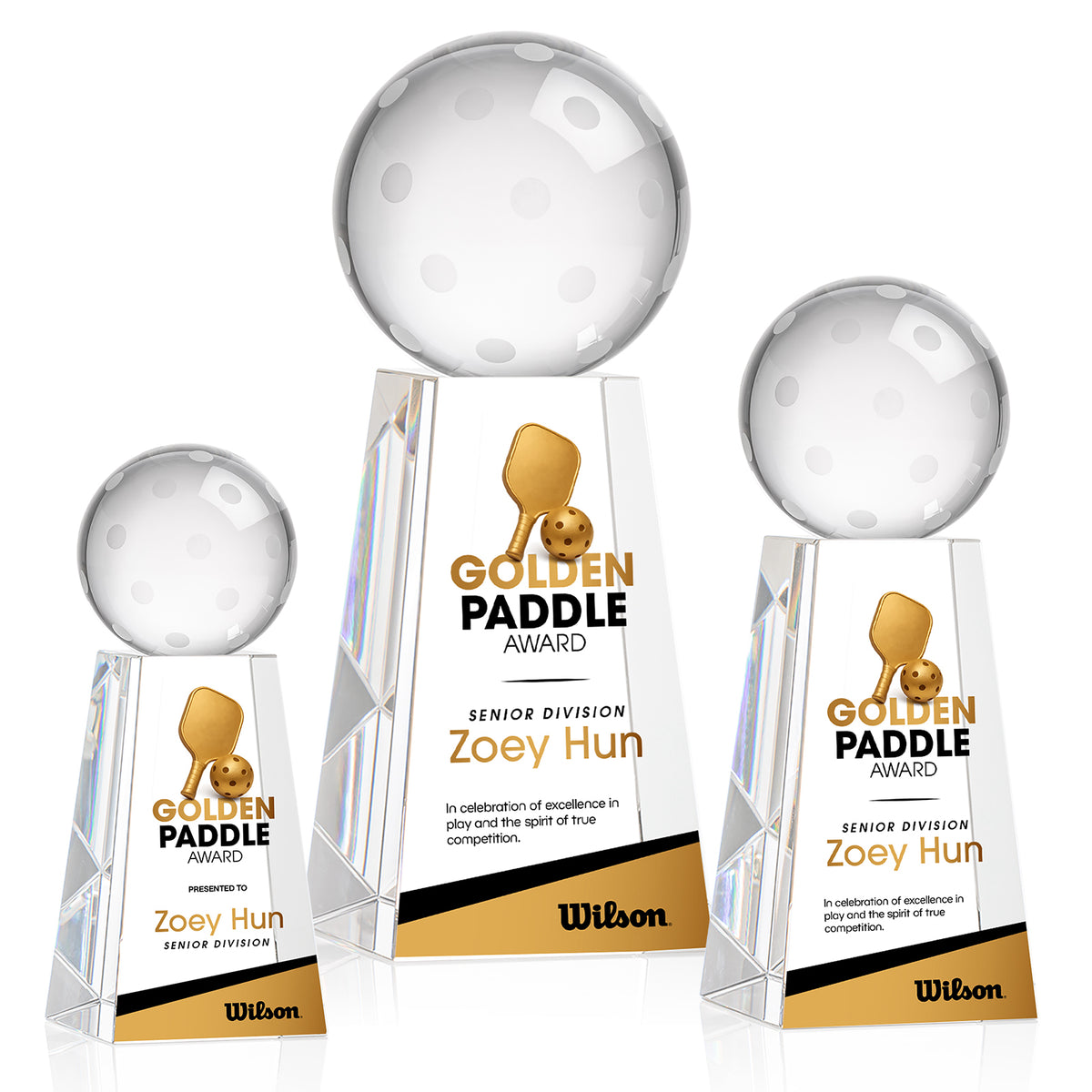 Pickleball VividPrint™ Award on Novita Base