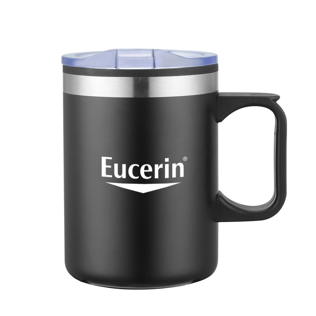Lou Double Wall Mug - 14oz — Matte Black — D133-MB