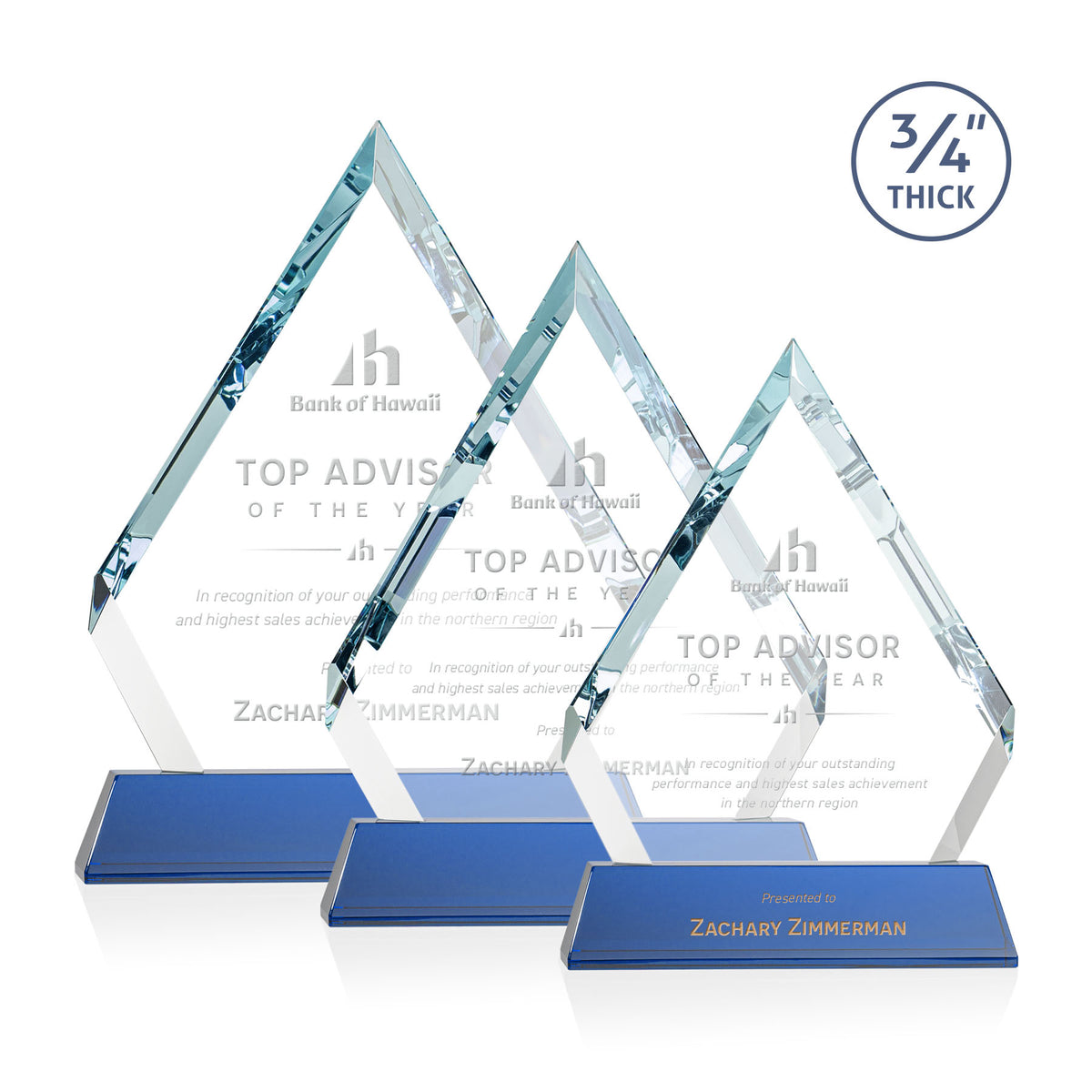 Apex Award on Newhaven Base - Blue