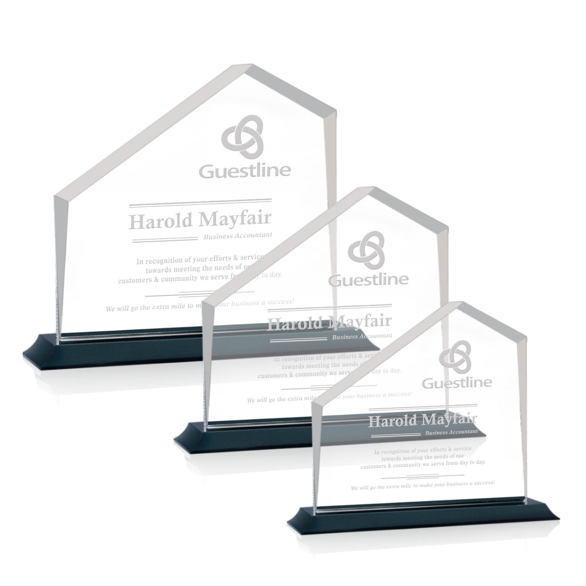 Fairmont Award on Barlett Base - Black