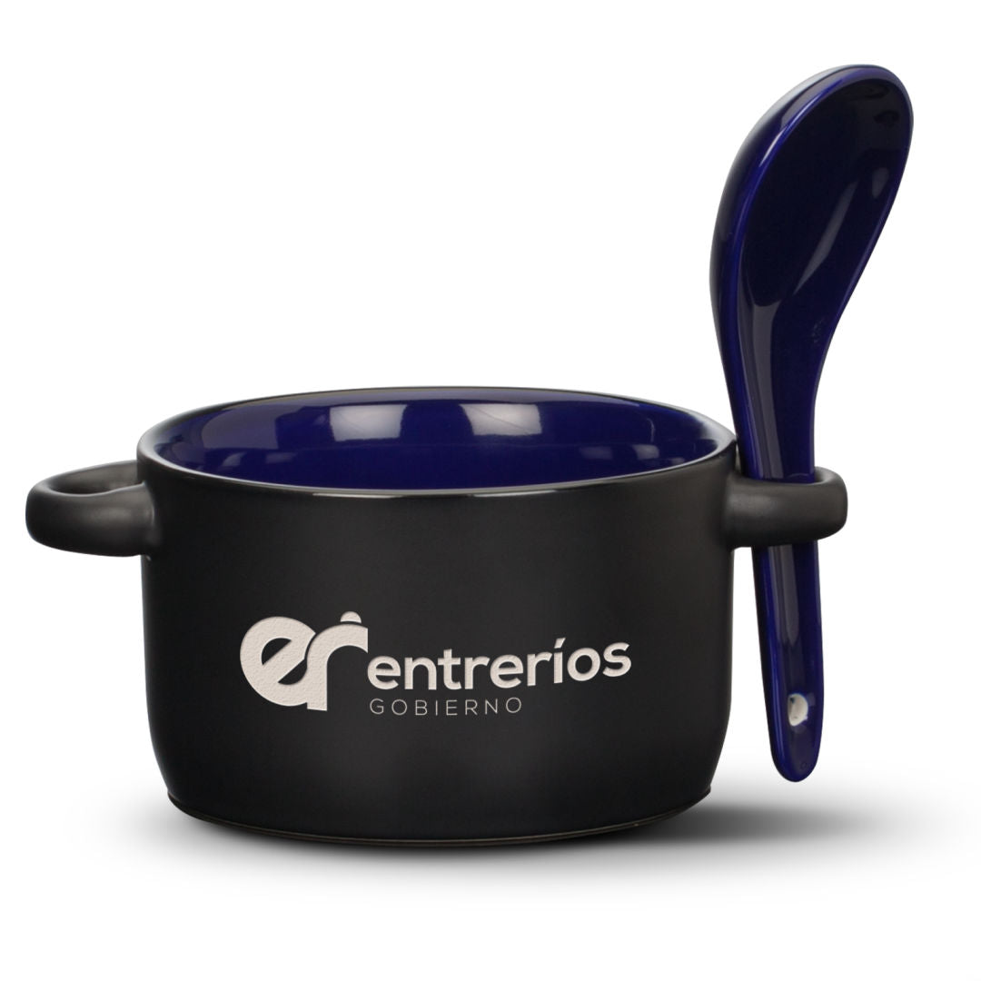 Merritt Soup Mug & Spoon - 12oz — Cobalt — MUG9101-CO