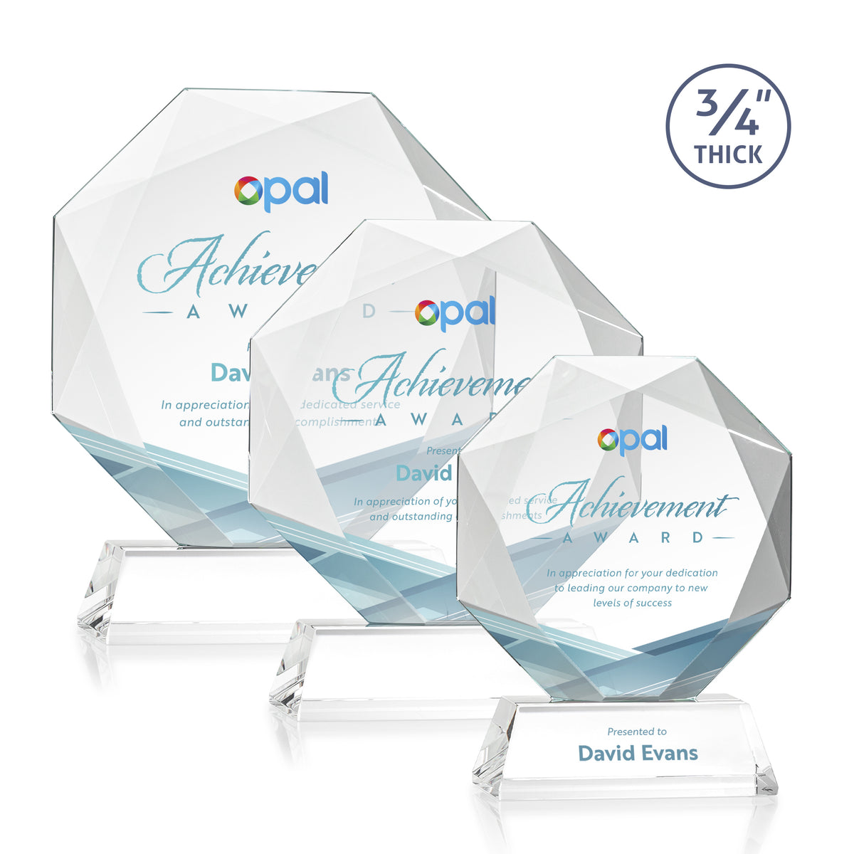 Bradford VividPrint™ Award on Newhaven Base  - Starfire