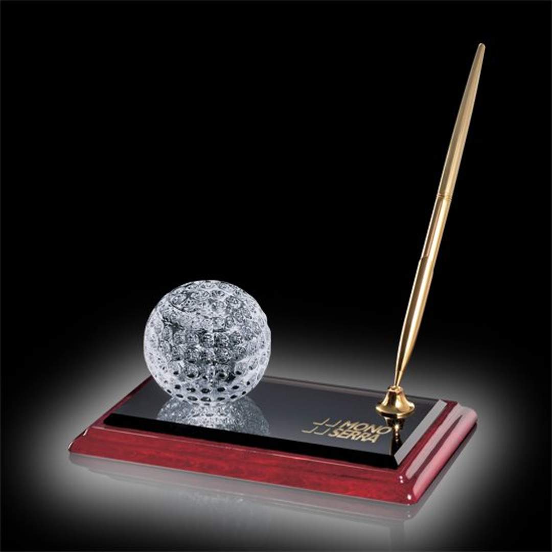 Golf Ball Pen Set – Gold