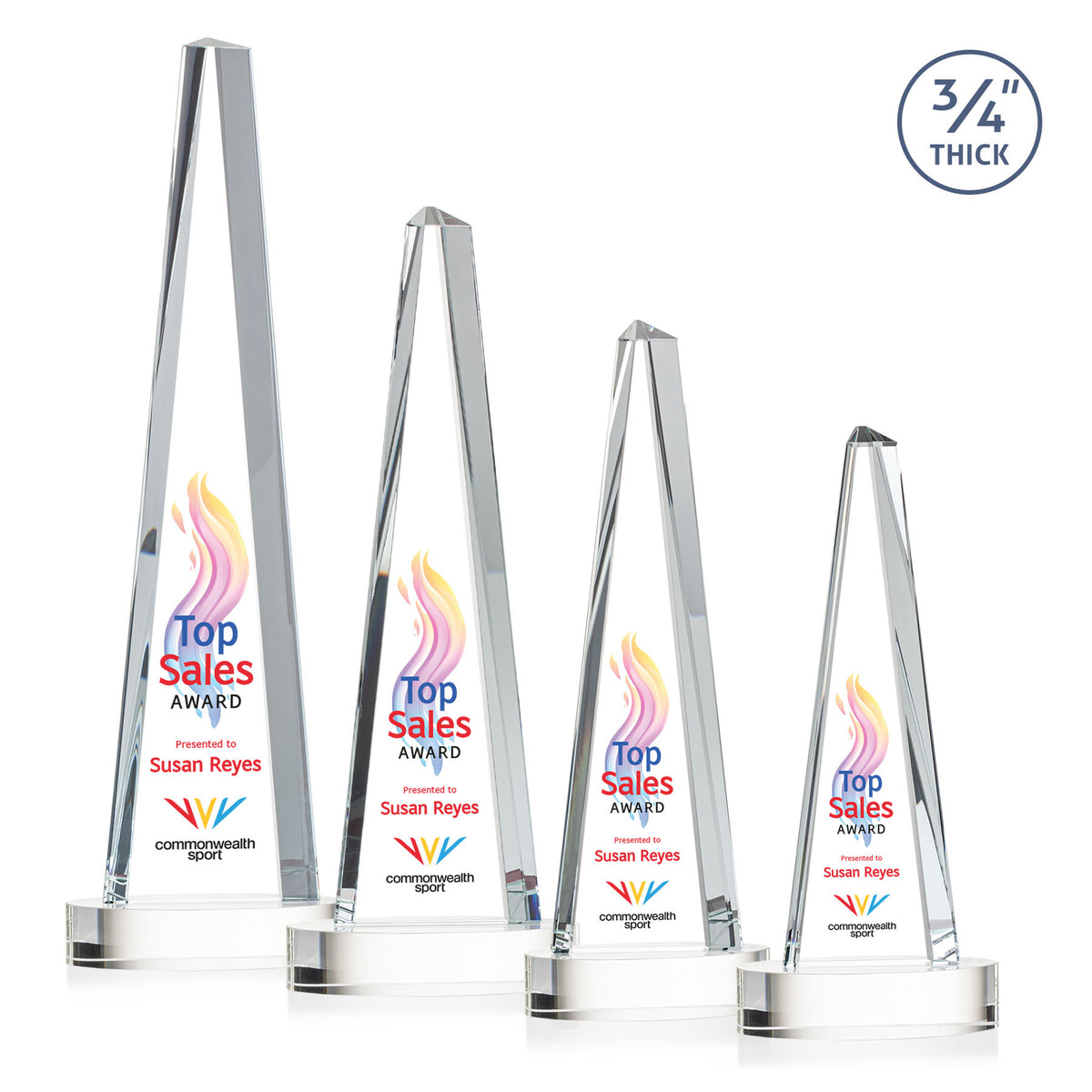 Majestic Tower VividPrint™ Award on Alberton Base