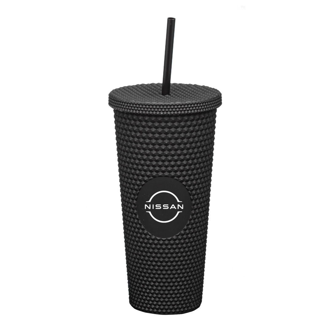 Crenshaw Textured Tumbler w/ Straw - 21oz — Matte Black — D147-MB
