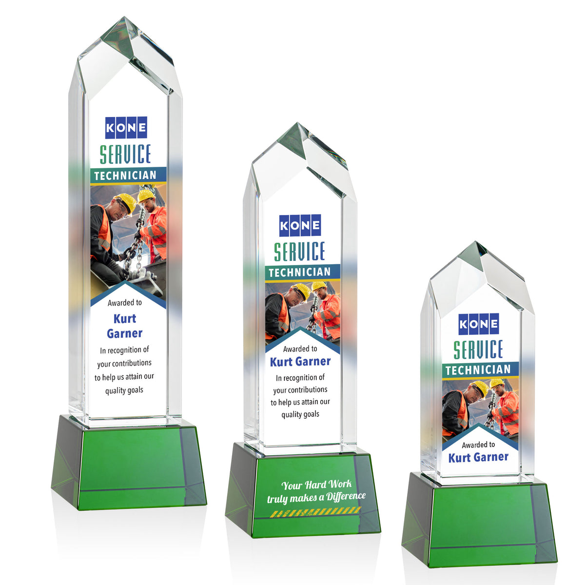 Clarington VividPrint™ Award on Base - Green