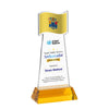 Flag VividPrint™ Award on Hartford Base