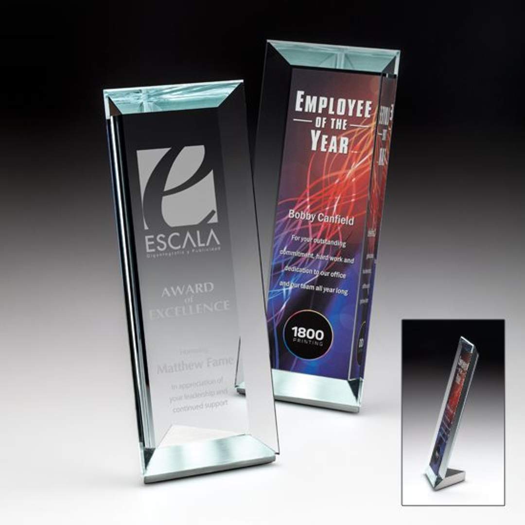 Reflections Jade Glass and Aluminum Award