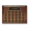 American Walnut Perpetual Plaque — Rolled Edge, Multiple Plate Counts