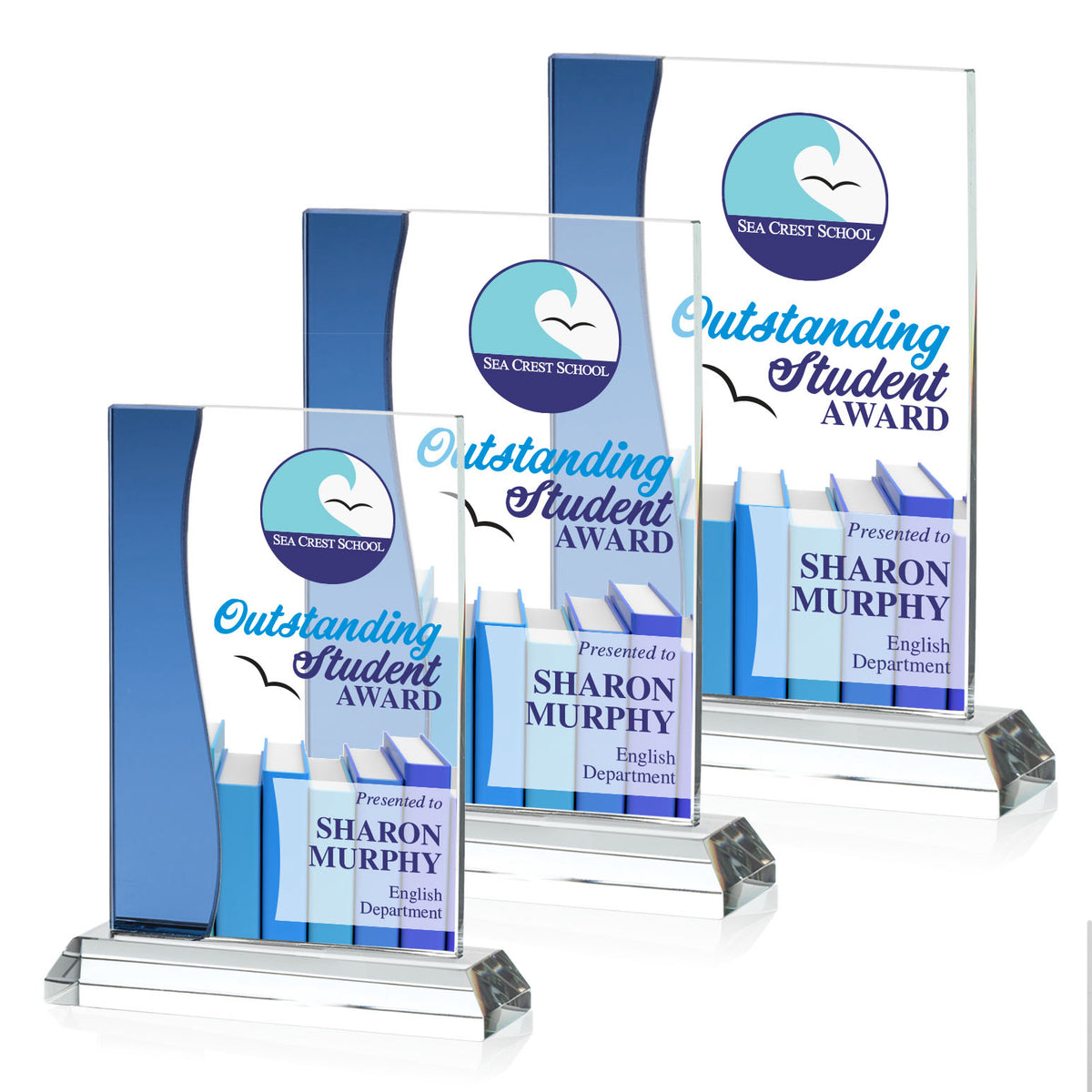 Landfield VividPrint™ Award - Blue