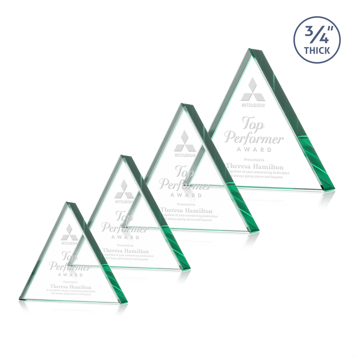 Adler Triangle Award - Emerald
