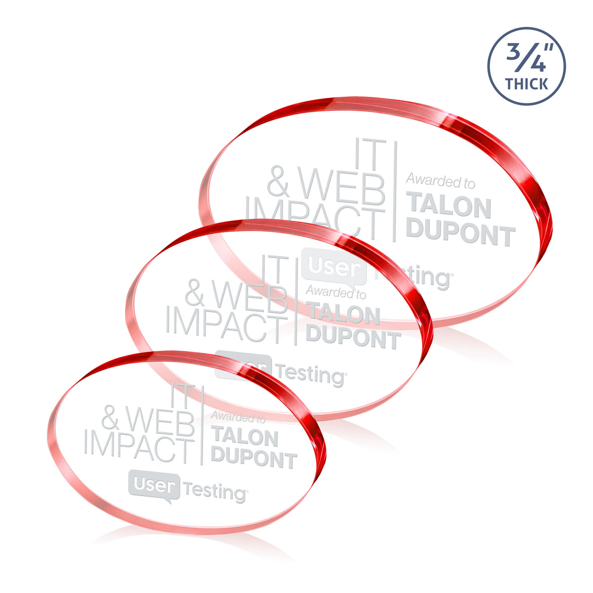 Baldus Oval Award - Red