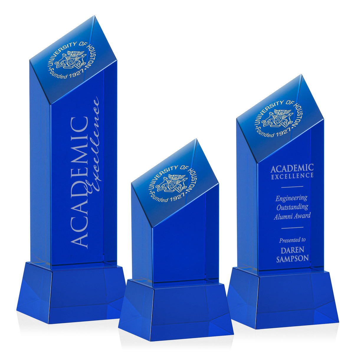 Barone Blue Award on Base - Blue