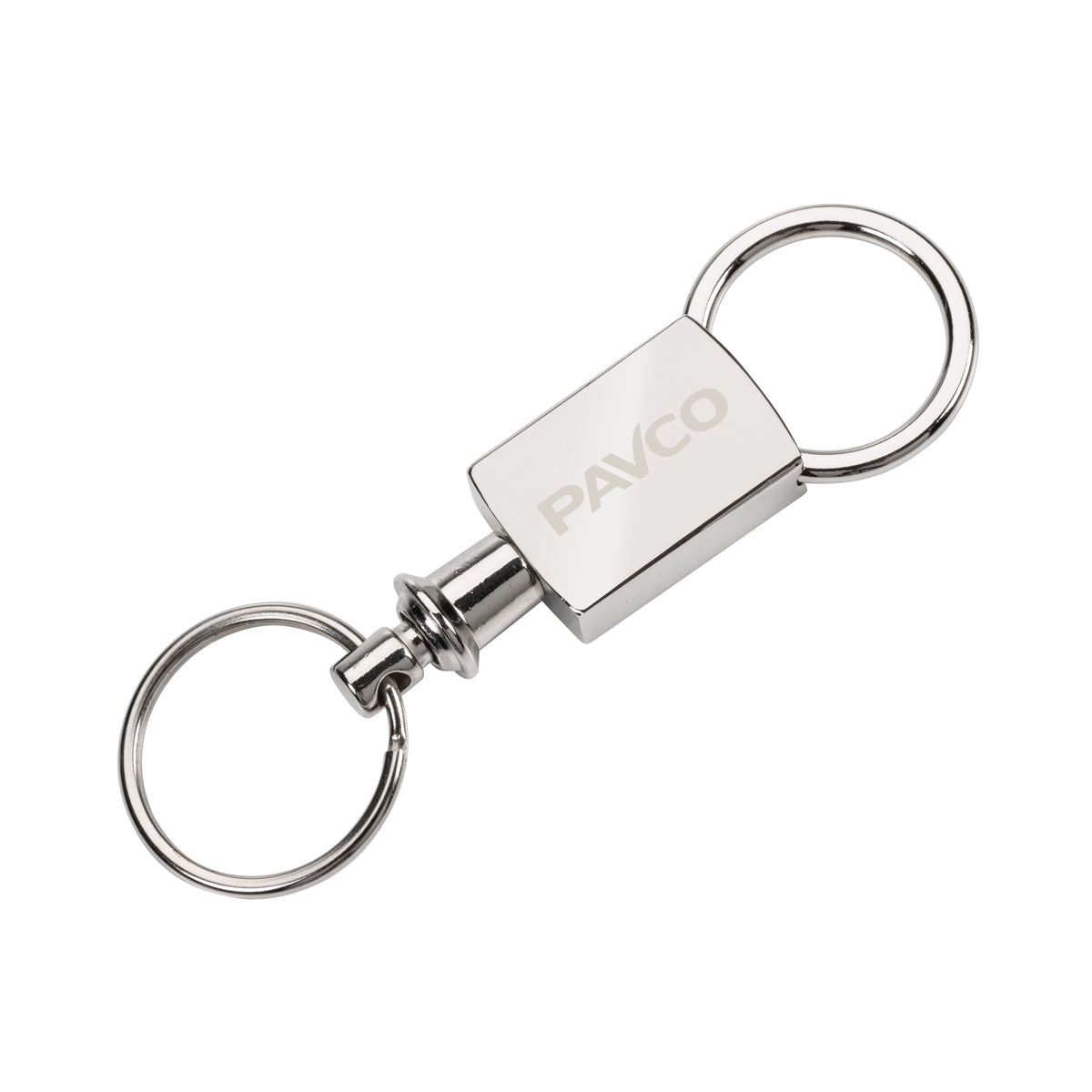 Pull Apart Keyring - Satin Silver