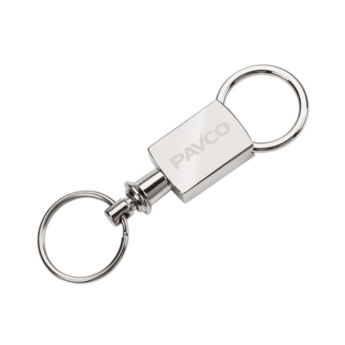 Pull Apart Keyring - Satin Silver