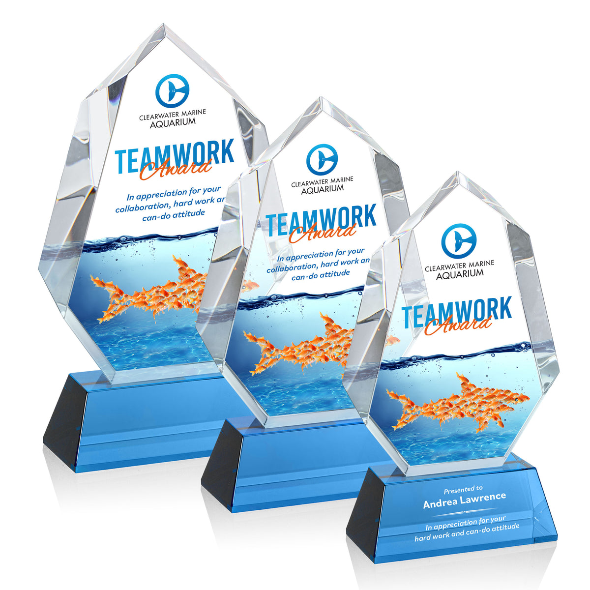 Norwood VividPrint™ Award on Newhaven Base - Sky Blue