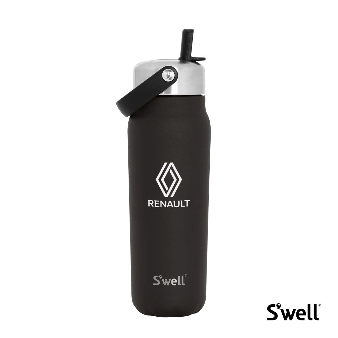 S'well® Explorer w/ Flip Straw - 24oz/32oz/40oz — Onyx — SWL008-OX
