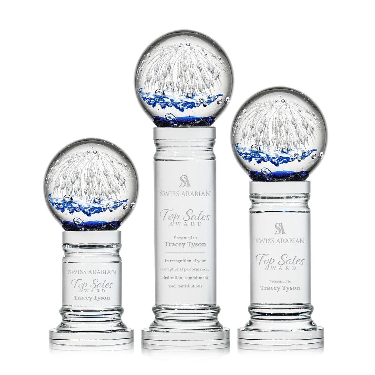 Starburst Award on Colverstone Base - Clear