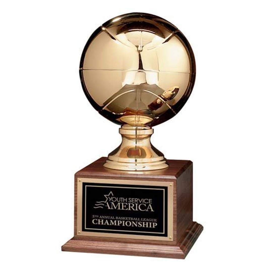 Basketball Award on Walnut