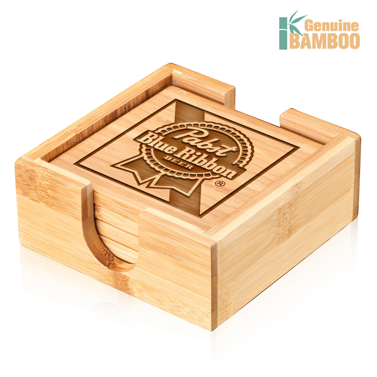 Fairfax Bamboo Coasters Set